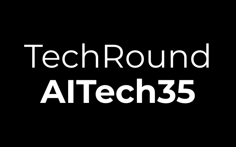 TechRound AI Tech35 badge with Serene logo indicating featured company status